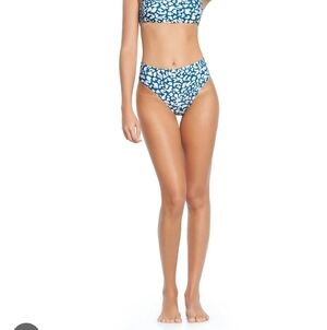 NWT Kiby's Bright Animal Printed Shade Izzie Bikini Bottom Size Large